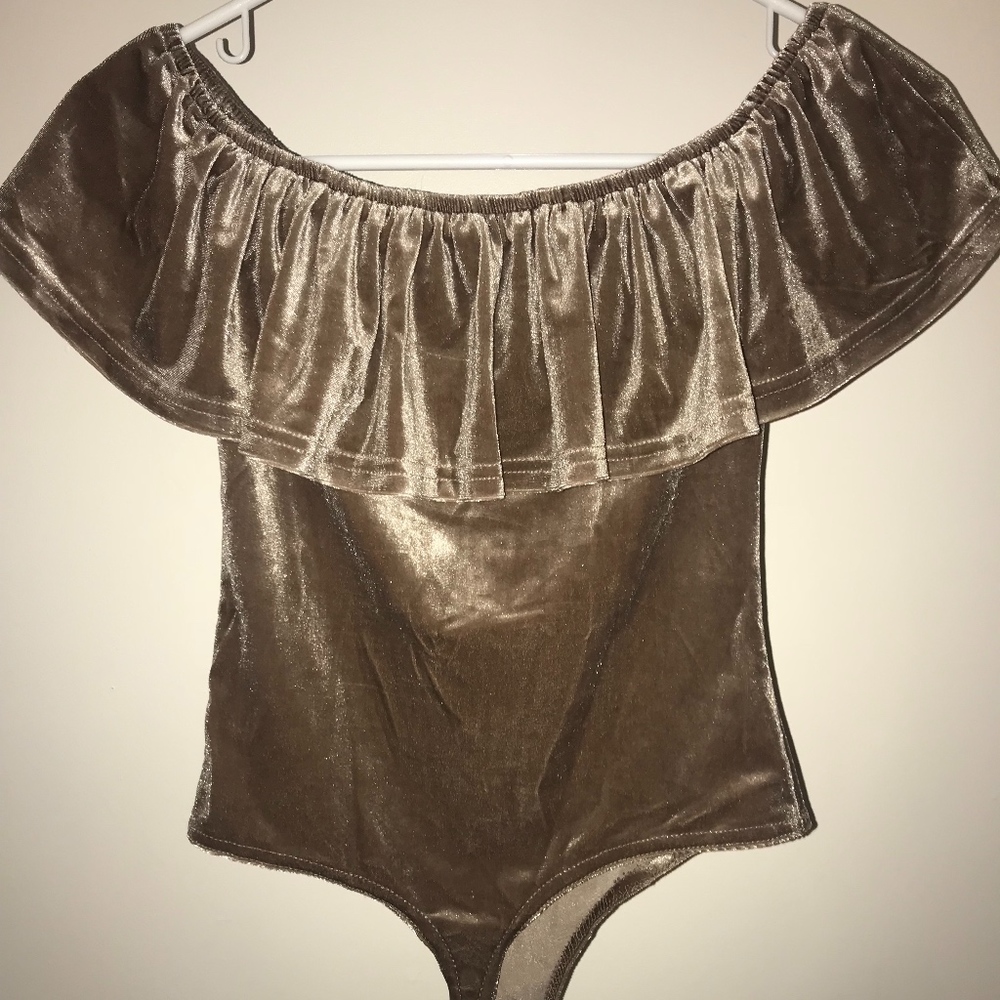 Champagne body suit